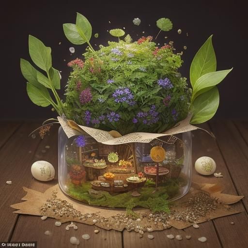 Magical Seed Packaging Turns Seeds into Meal