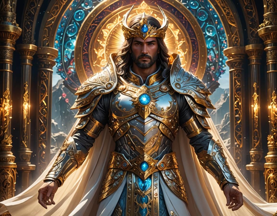 Divine Servant Purifying World with Sacred Light