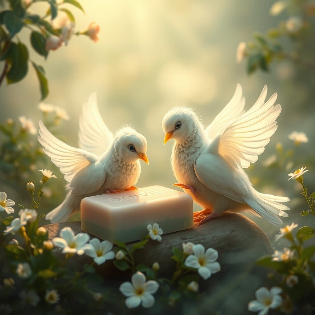 Baby doves make Dove soaps