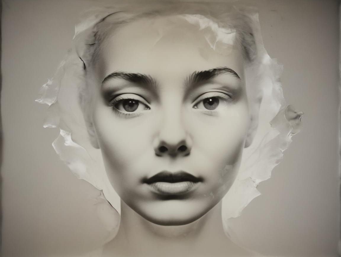 Surreal Portrait in Velvet Painted Style