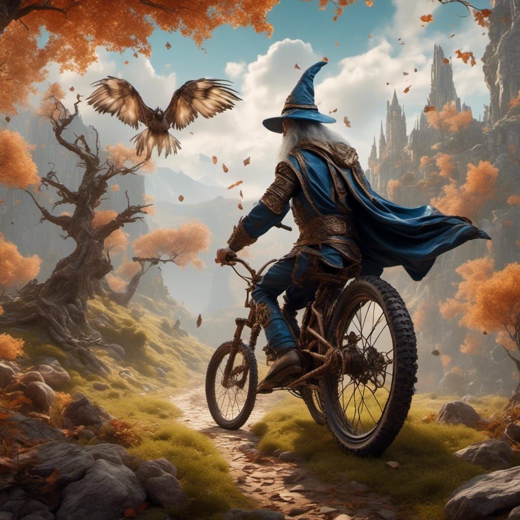 Bike Wizardry in Fantasy Style