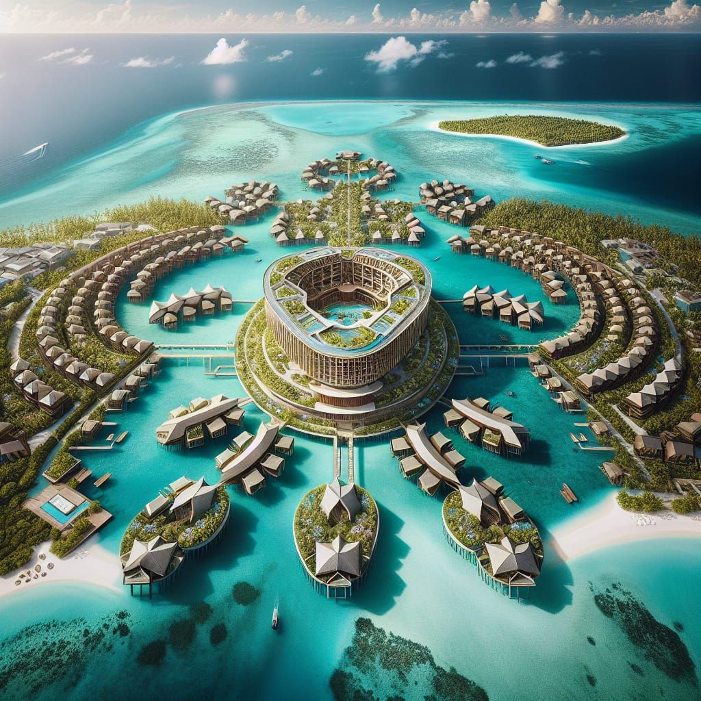 Opulent Coastal Resort with Floral Design