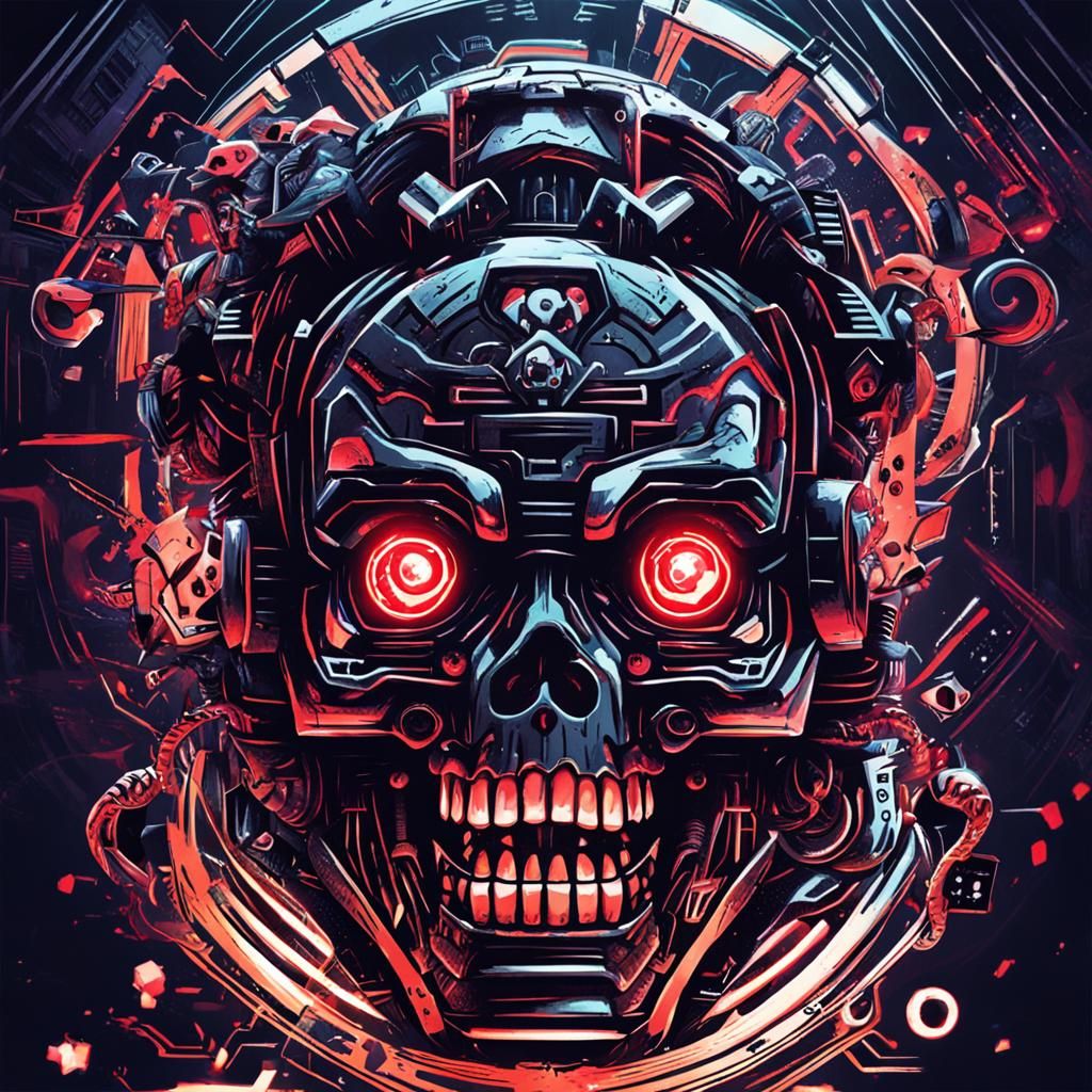 Ethereal Portrayal of Possessed Artificial Intelligence