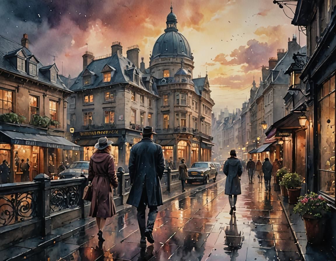 Romantic Watercolour Escape: A Cinematic Painting