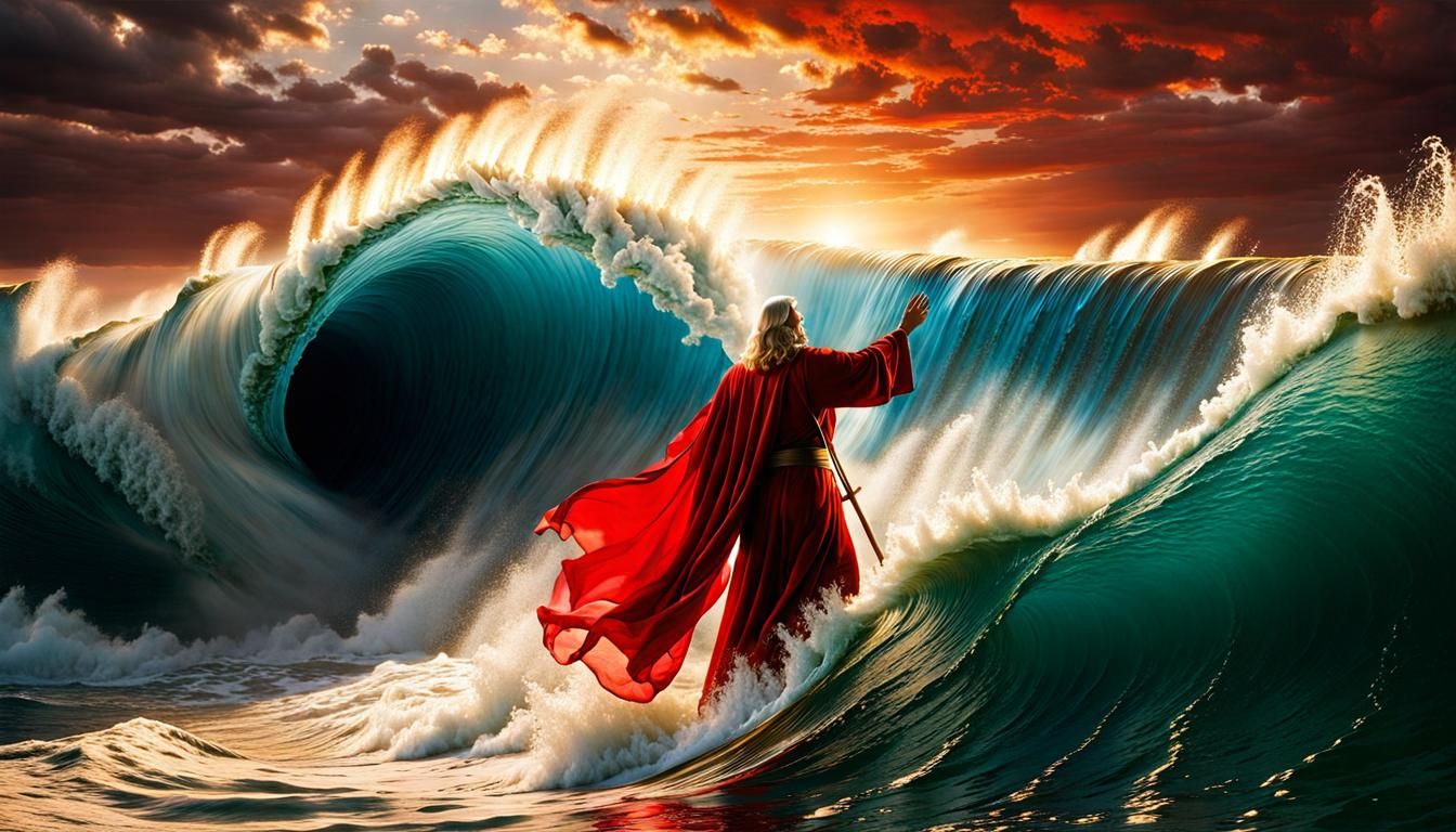 Moses Parting the Red Sea: Divine Intervention