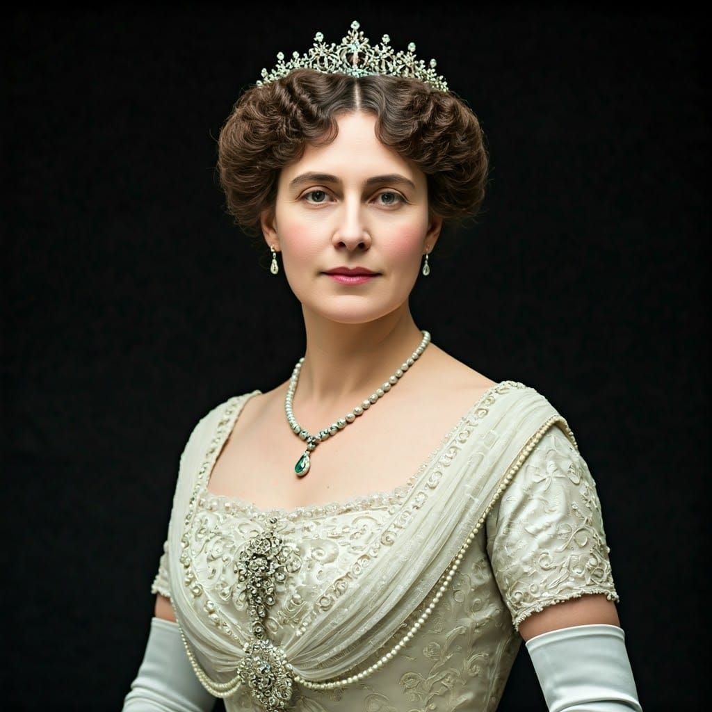 Elegant Aristocratic Woman in 1910s Style