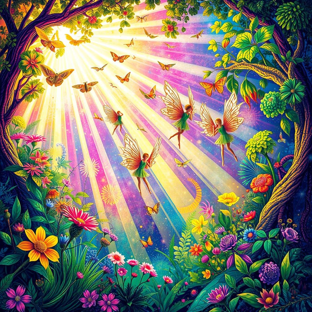 Enchanted Forest Radiates Ethereal Glow