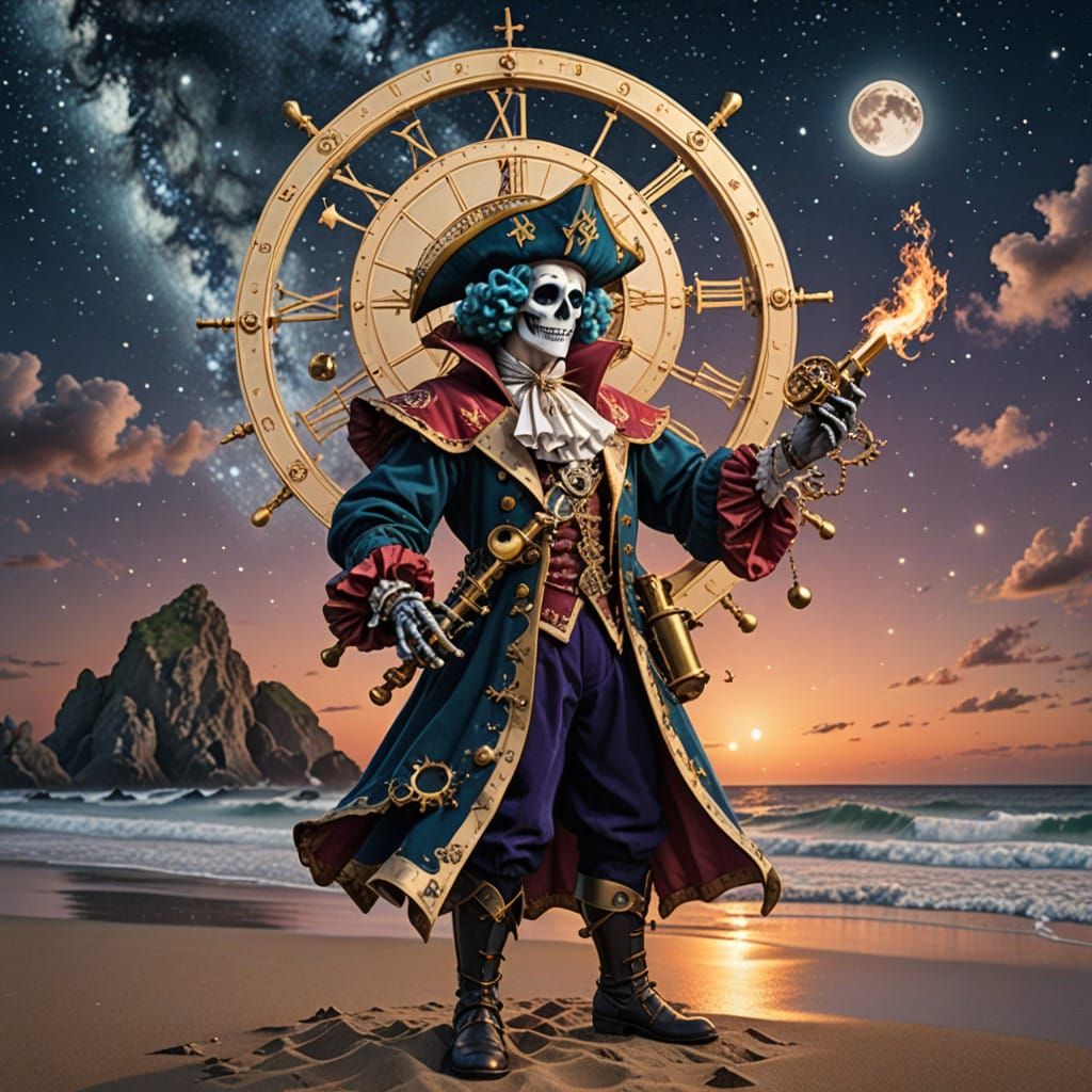 Ethereal Pirate Embarks on Cosmic Quest