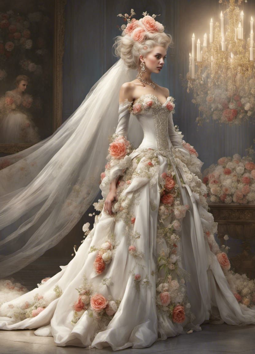 Parisian Floral Fantasy Gown