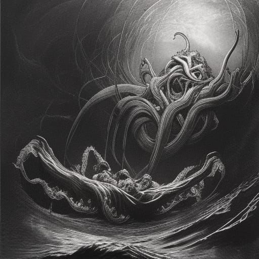 Gargantuan Mythical Beast Slumbers in the Deep