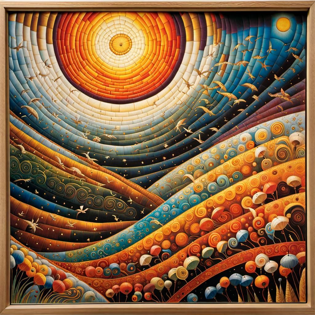 Backlit Parachuter Puzzle: Surreal Intricate Art