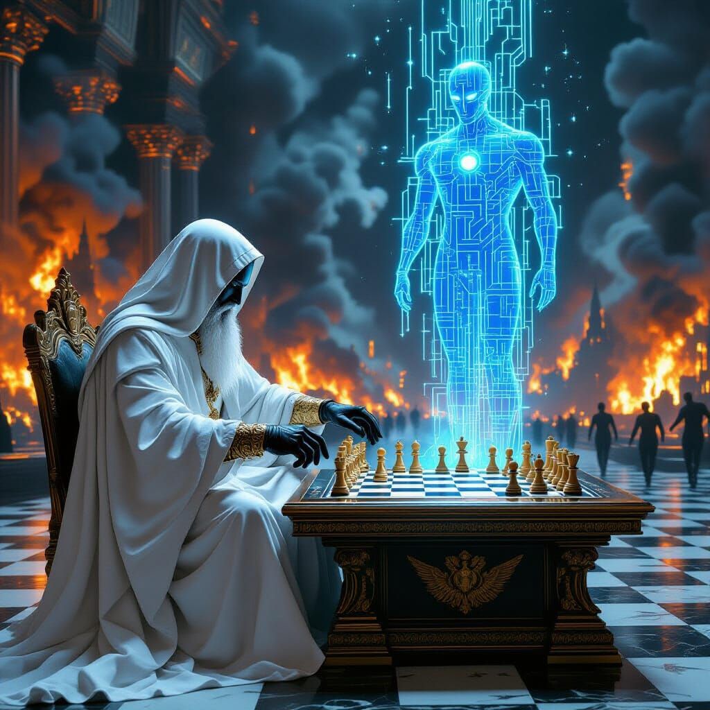 God vs AI: Apocalyptic Chess Game