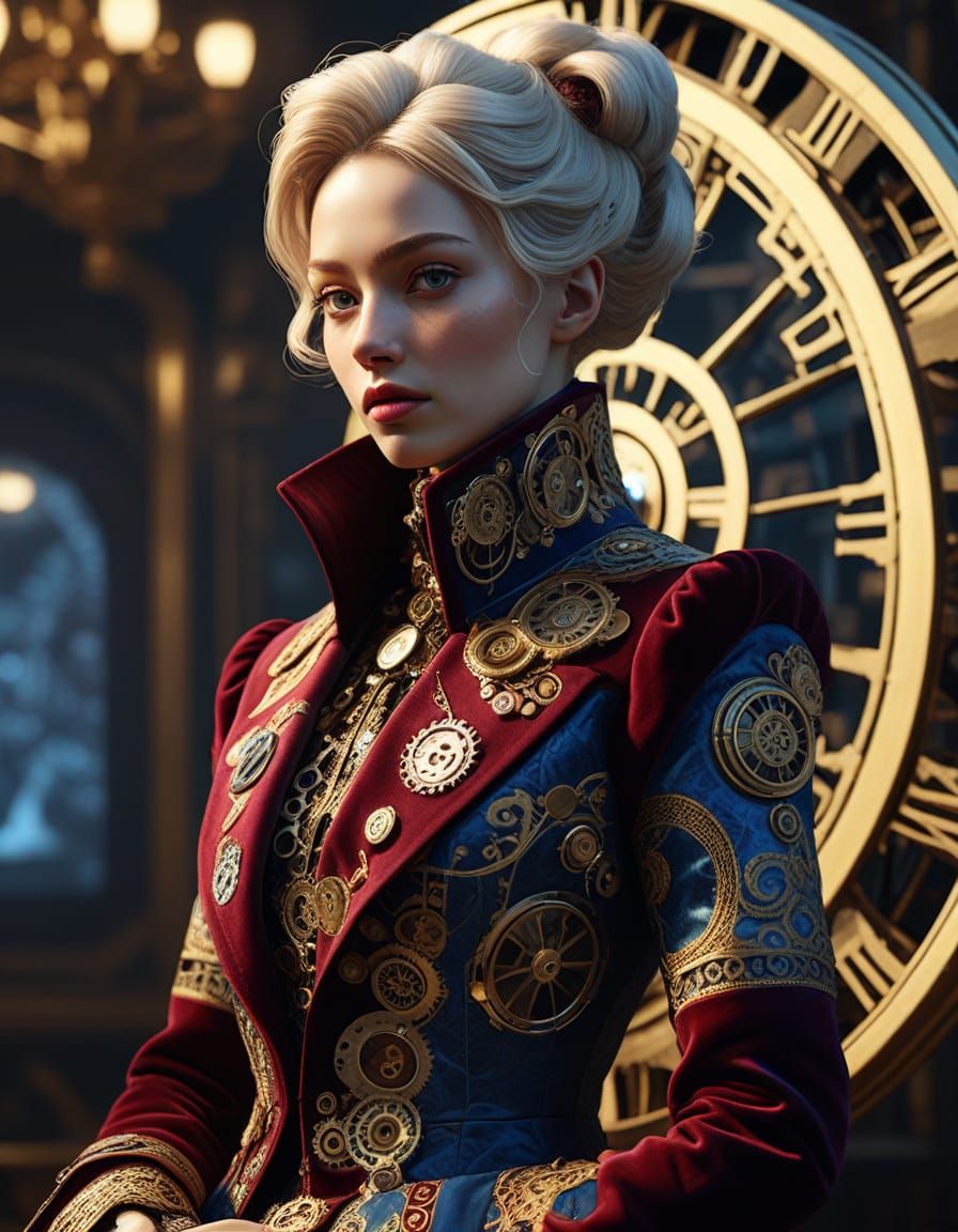 Neo-Baroque Inventor with Holographic Embroidery