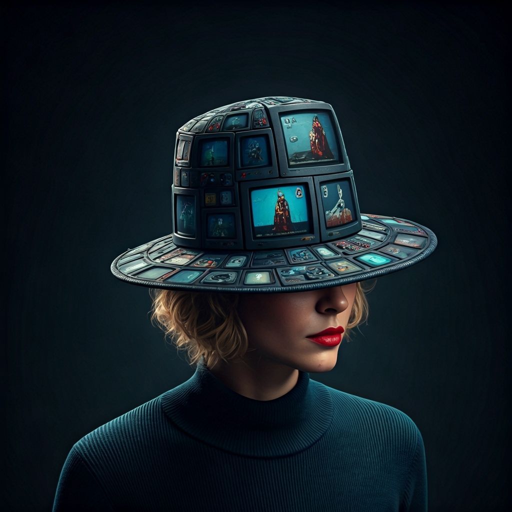Horror Fashion Hat Made From Video Game Screens