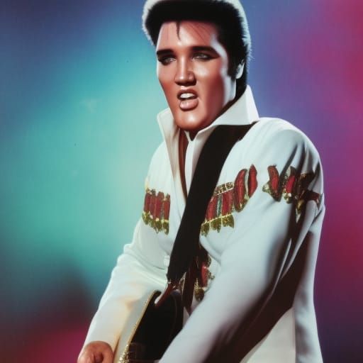 AI Generated Image of Elvis Presley