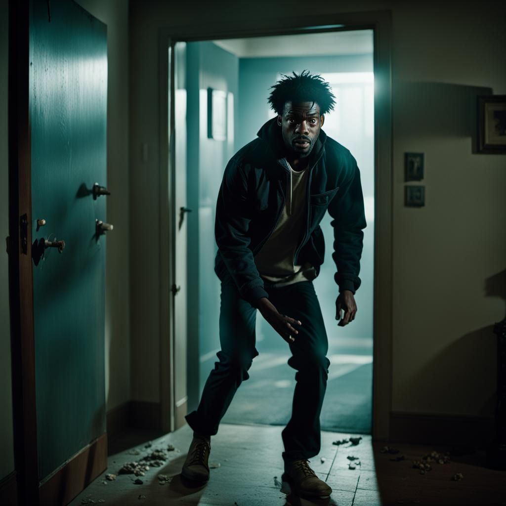 Intense Cinematic Scene of Gritty Realism