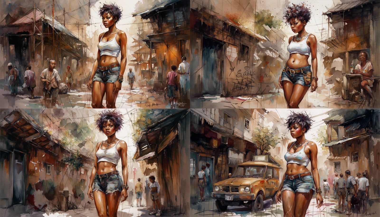 Curvy Girl with Embarrassed Expression