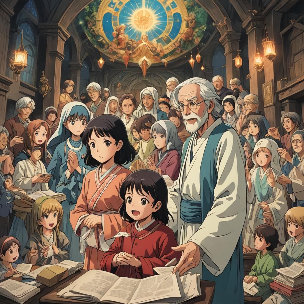 Anime-Style Art: Cel-Shaded Humanitarian Mission