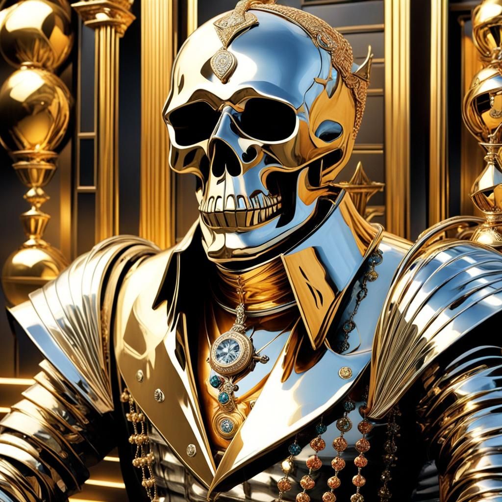 Hamlet Prince of Denmark in Surrealist Metal Abstract