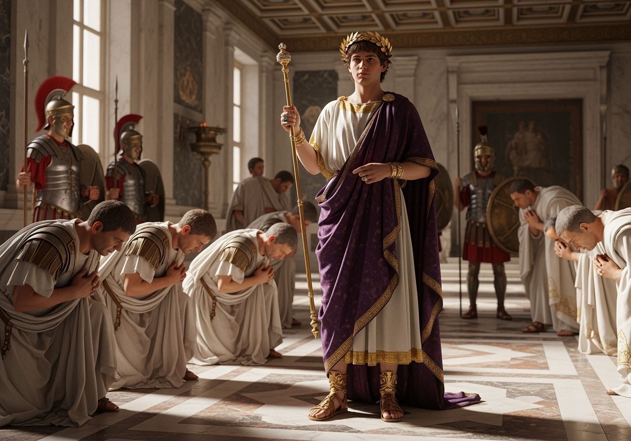 Emperor Nero in Lavish Roman Palace