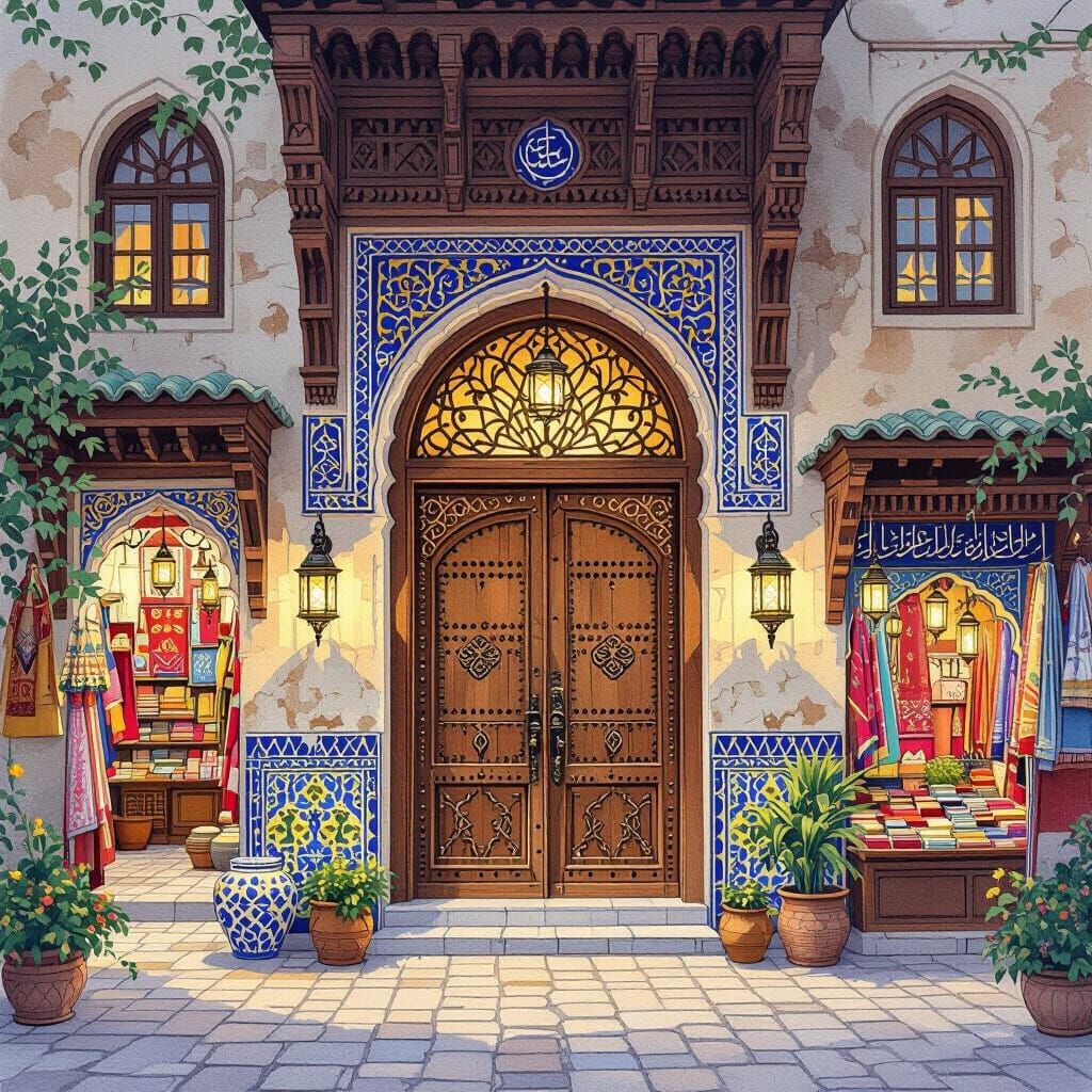 Damascene Houses and Markets in Ottoman Style