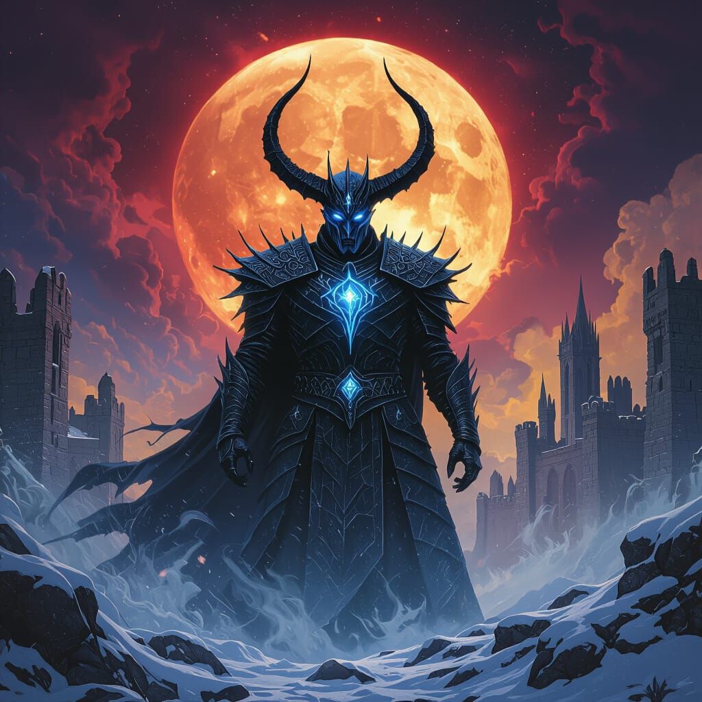 Night King Demon in Epic Dark Fantasy Concept Art