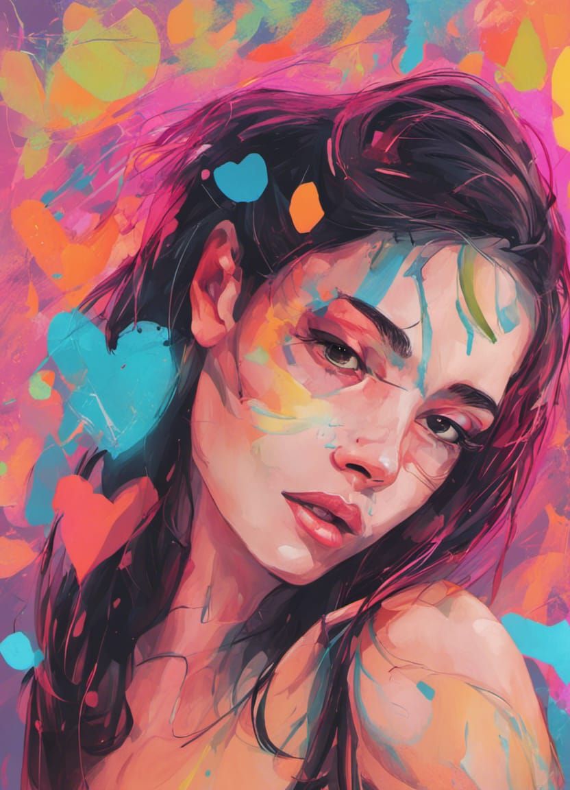 Mystical Carnival Girl with Crystal Ball