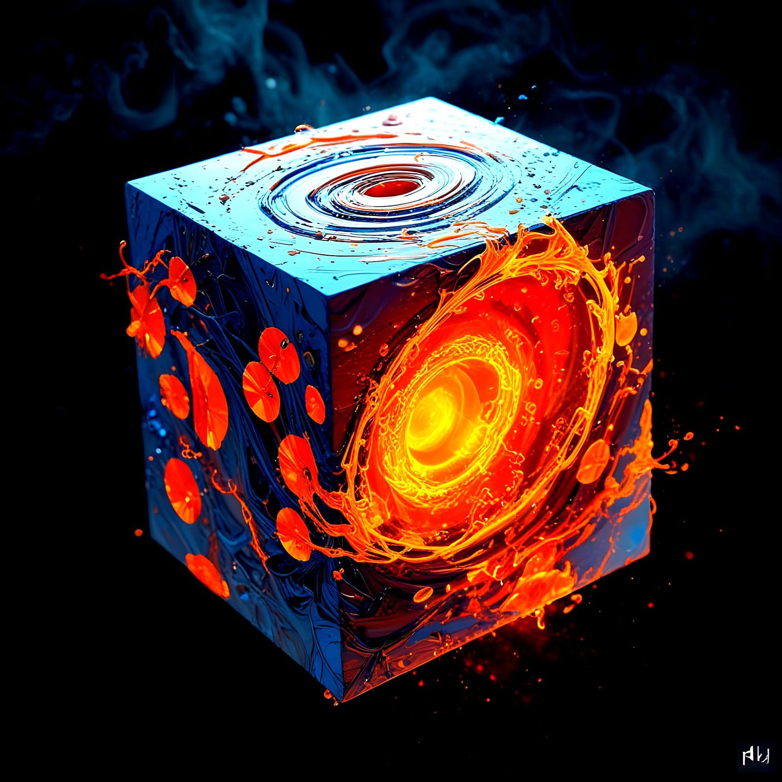 Energetic Cycle of Life Depicted in Cosmic Cubic Form