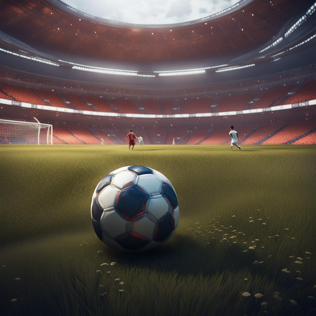 Detailed Soccer Concept Art in Deep Color