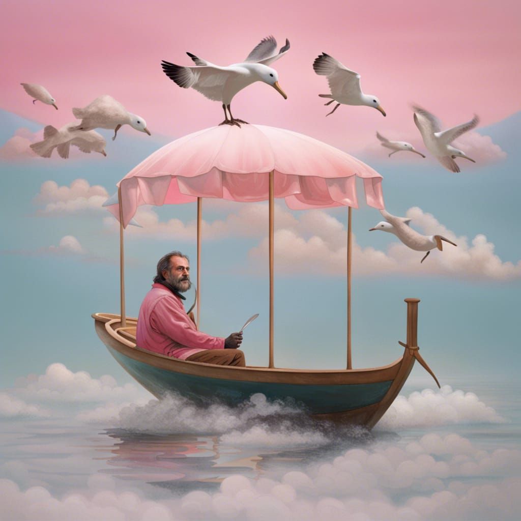 I am the happy passenger in the boat, the albatross in the sky, the wild man with the pink spoon.
