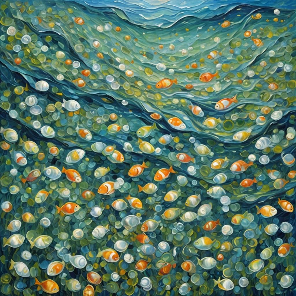 Underwater Dreams: Neo-Impressionist Expressionist Painting