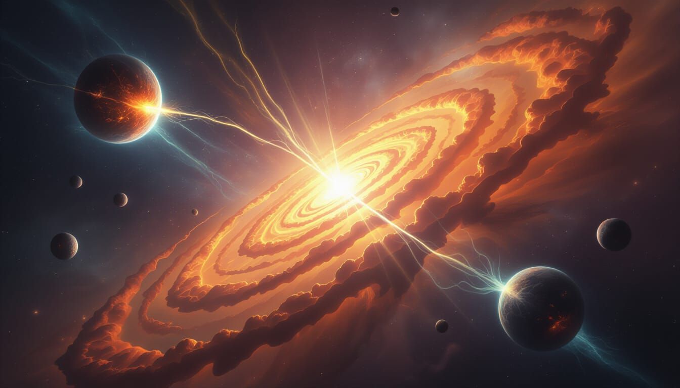 Cosmic Birth: Parasitic Star Devours Twin, Forms Quasar