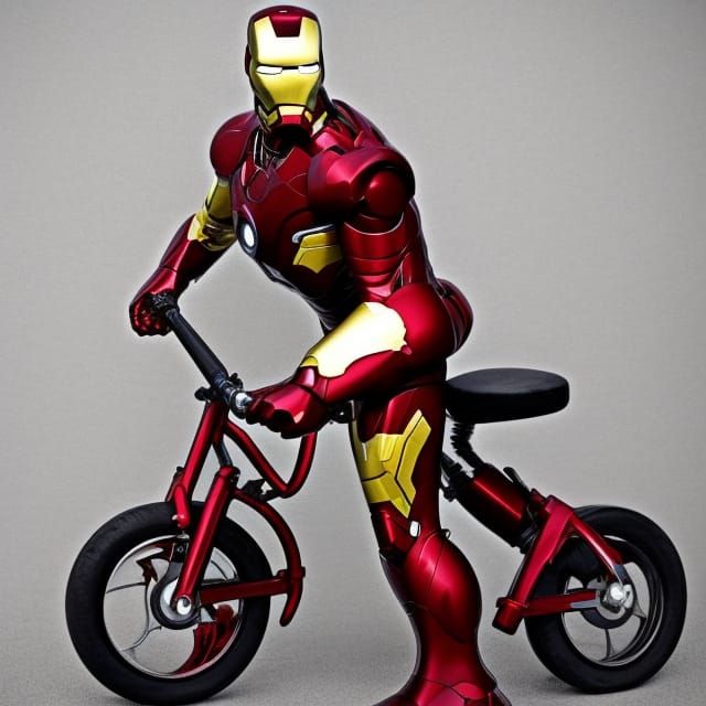 Iron Man on a Bike