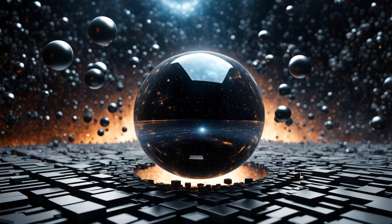 Quantum Computer Universe Simulation in Photorealistic 3D