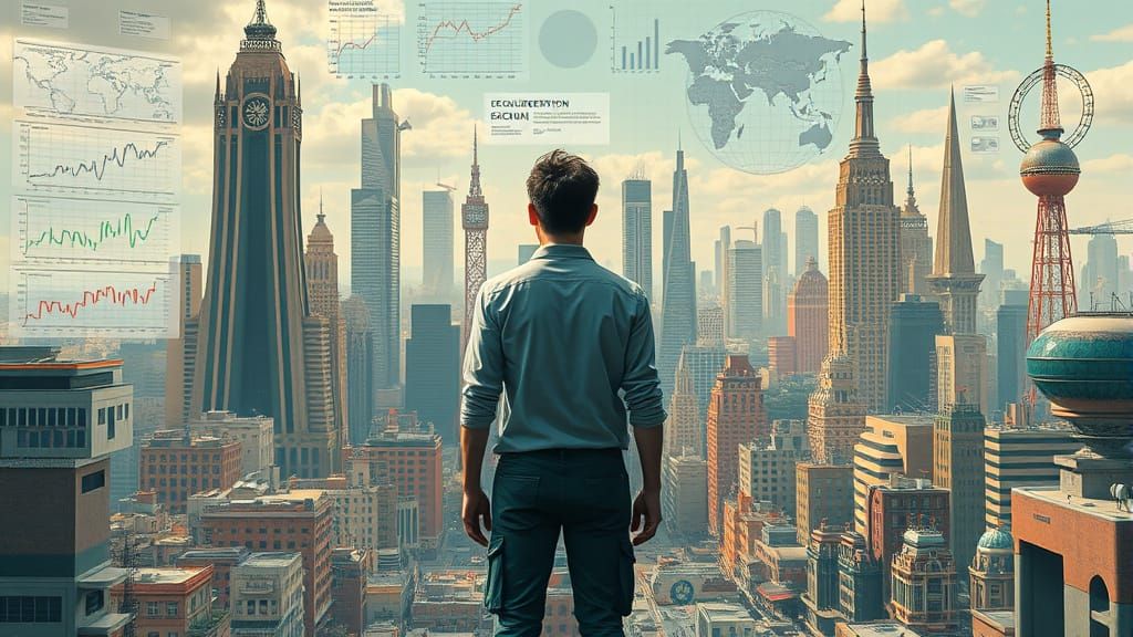 Geolibertarianism Embodied in Futuristic Cityscape