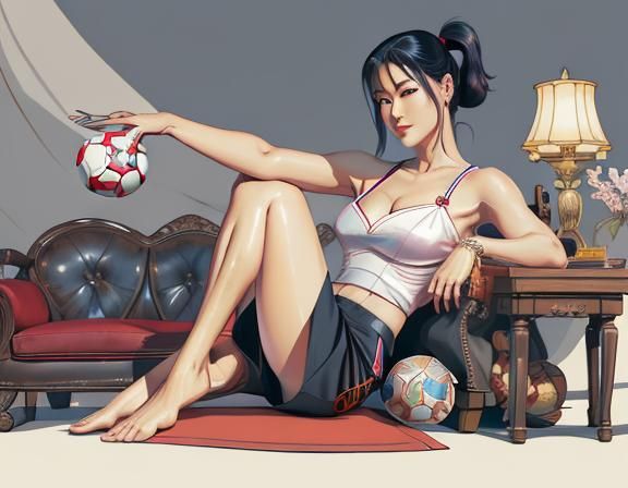 Ryu Han-bi Pin-Up Illustration by Enric Sió