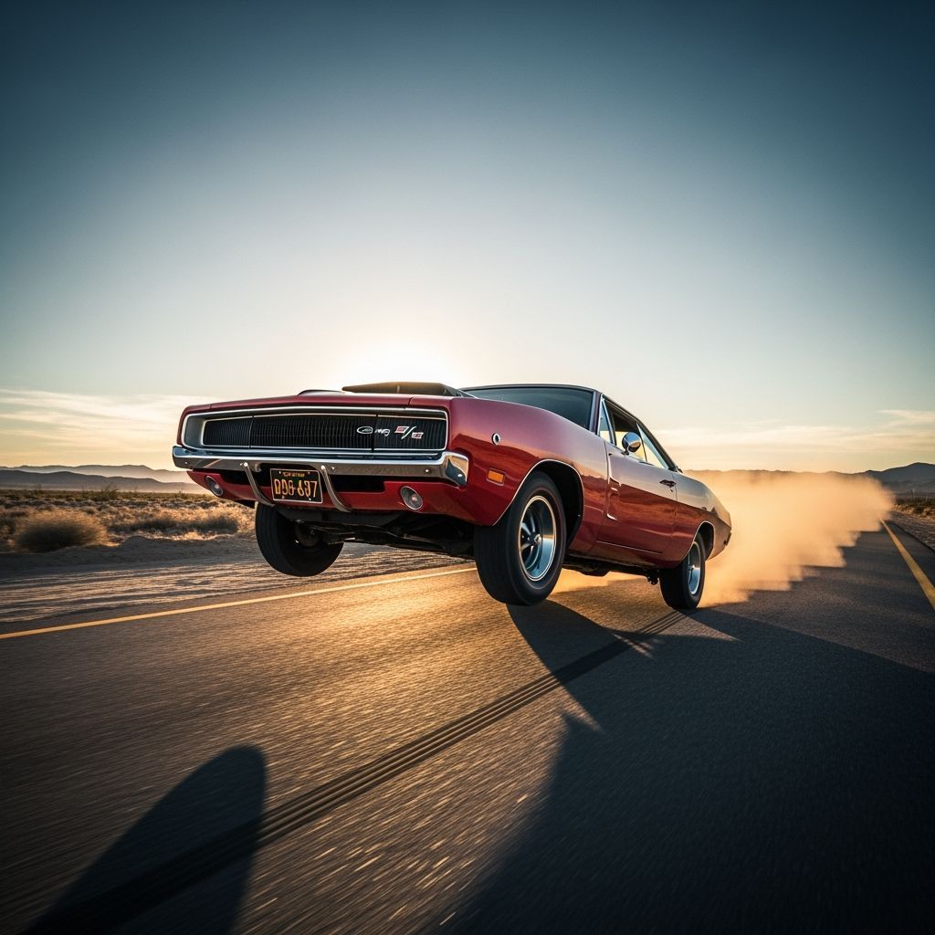 1969 Dodge Charger Wheelie in Desert Sunset