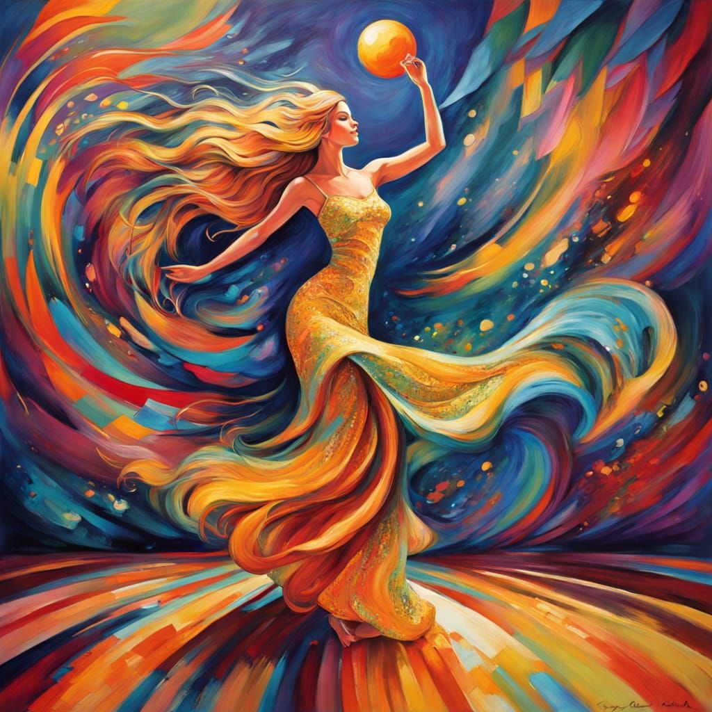 Fauvist Mermaid Rocks the Ballroom in a Whimsical Dance