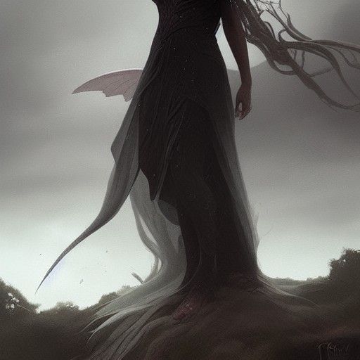 Fairy Princess Between Realms: Sinister Fantasy Portrait