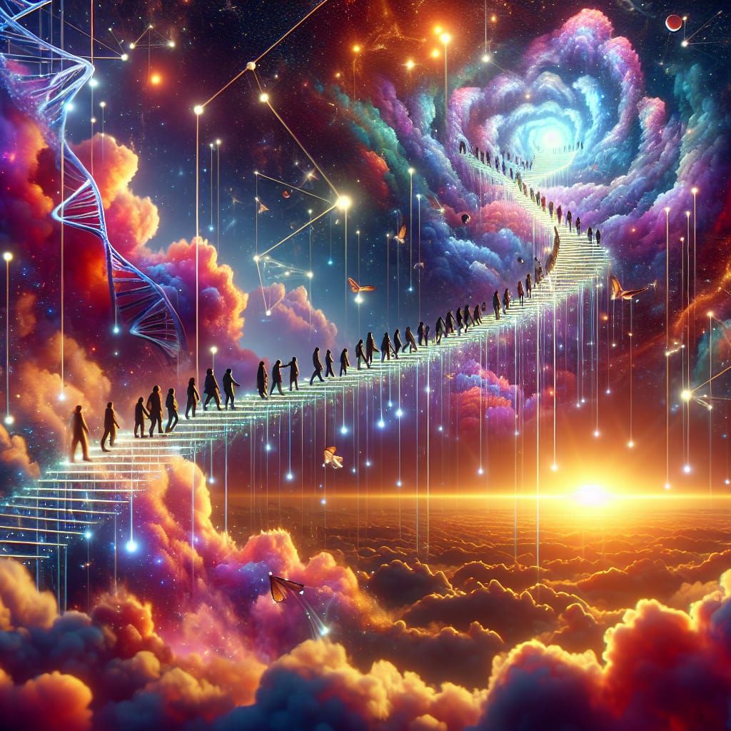DNA Ladder to a Cloud Castle: A Celestial Ascent
