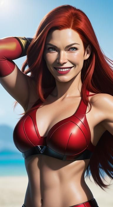 Smile Jean Grey Beach!