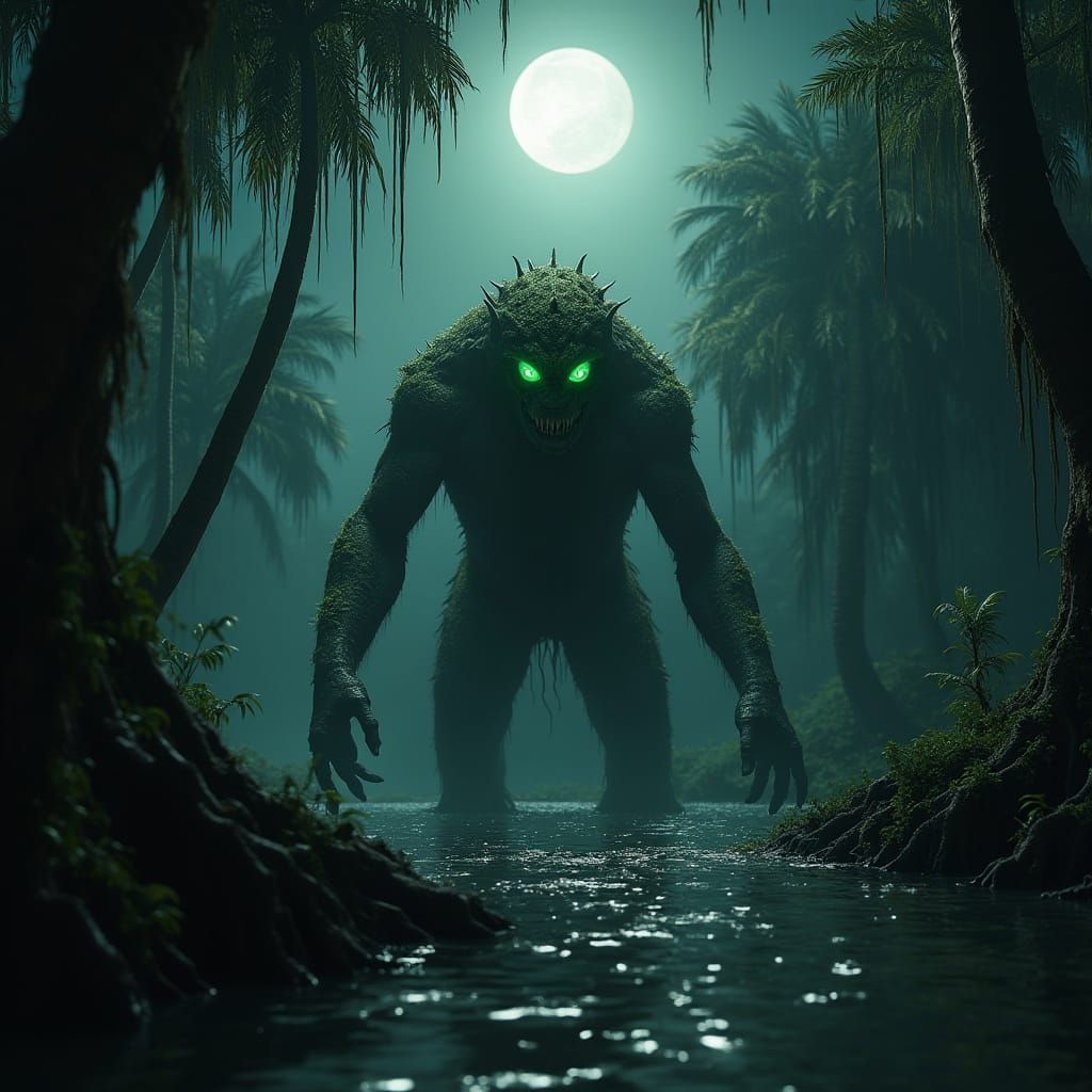 Terrifying Swamp Monster Emerges from Florida Pond in Realis...