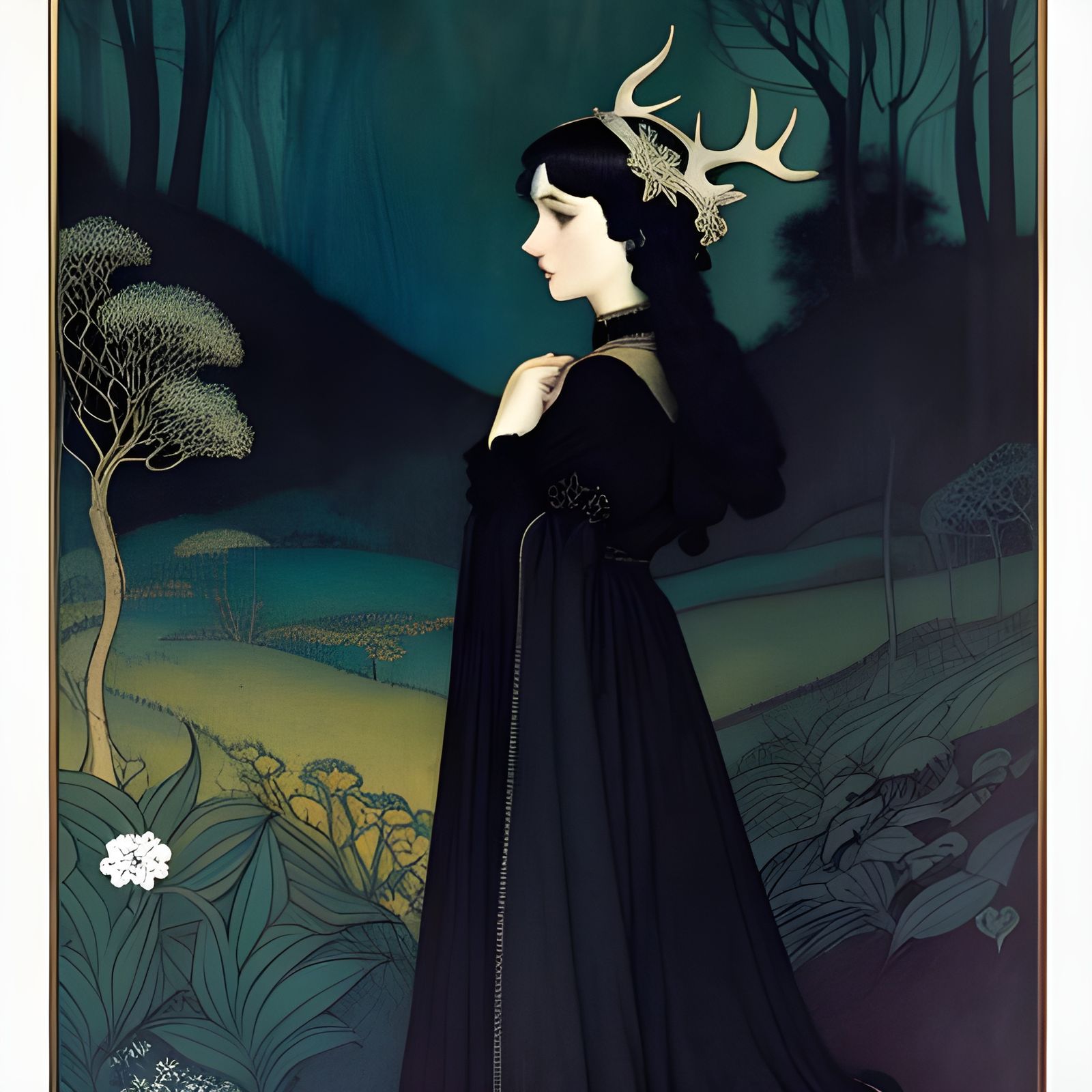 Love in Black Raiment, Inspired by Golden Age Illustration