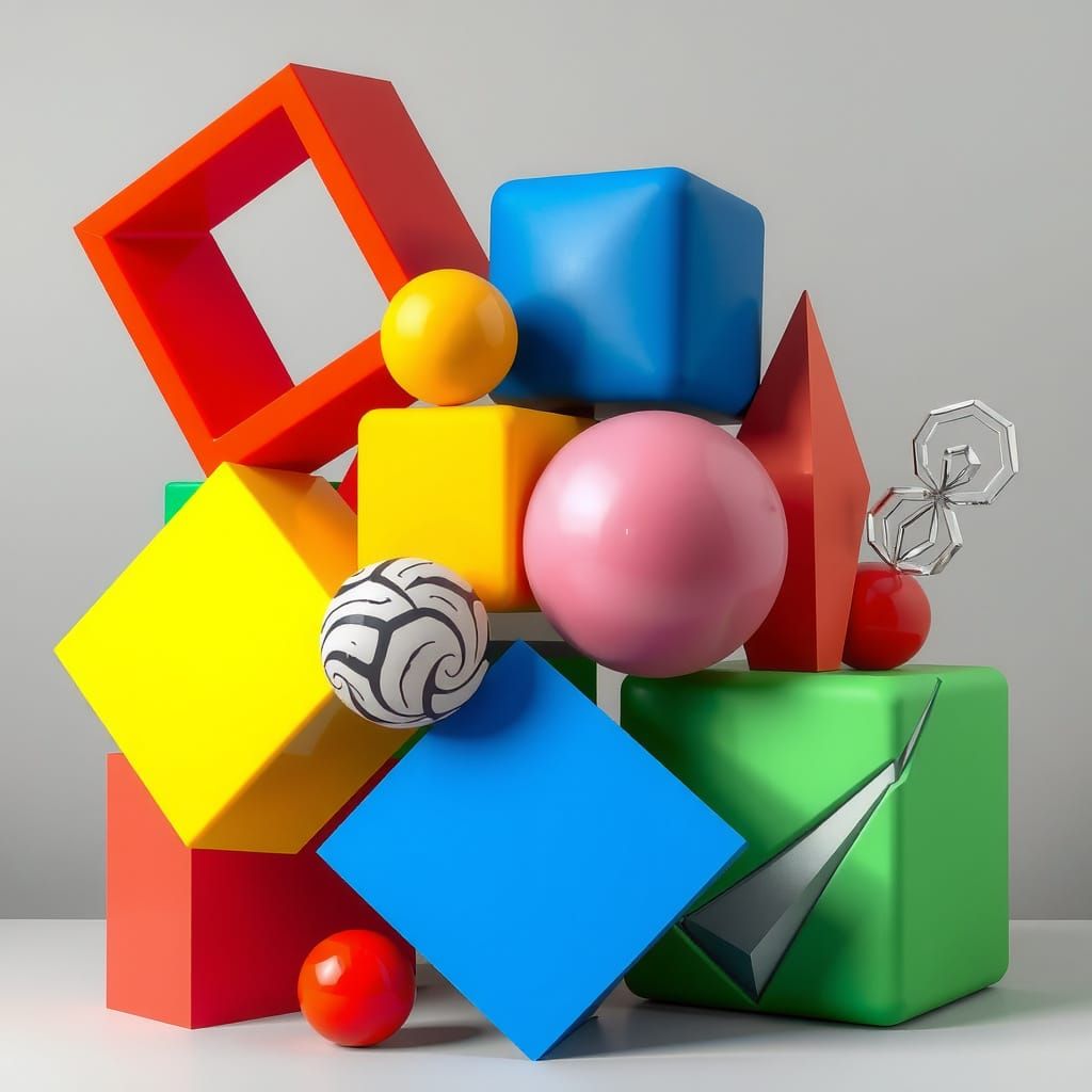 Vibrant Geometric Abstraction