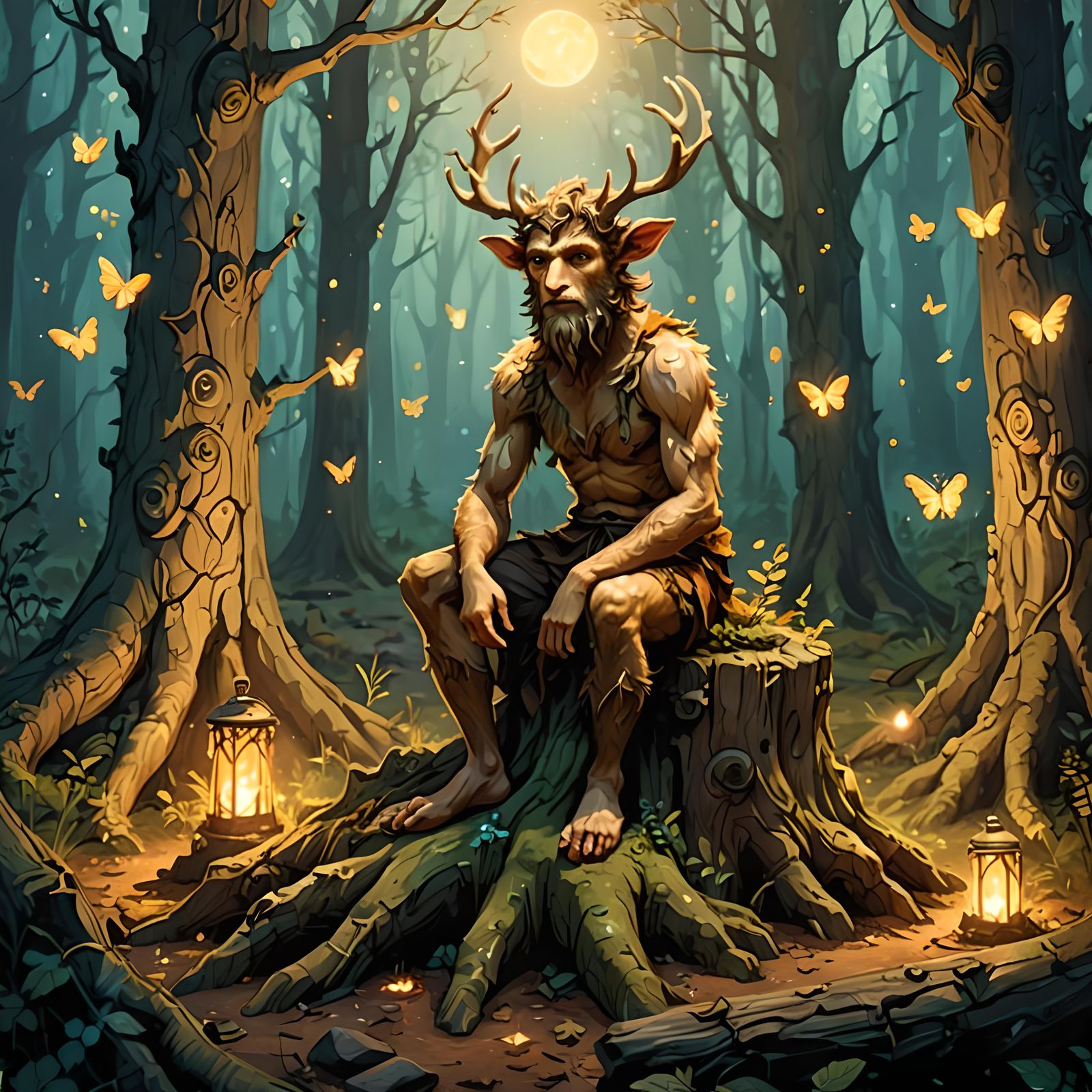 Whimsical Faun Tumnus from Narnia