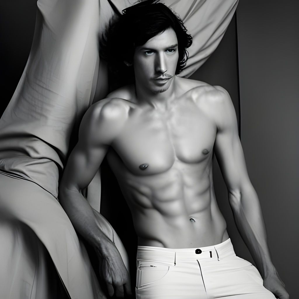 Adam Driver Shirtless in Star Wars Trousers