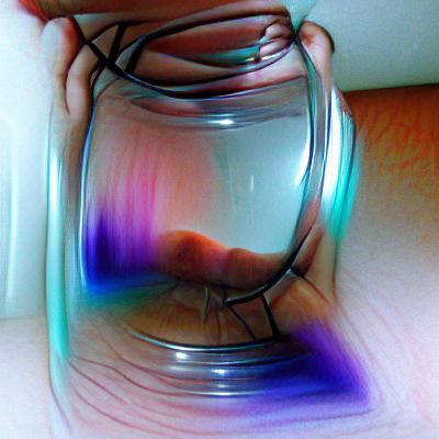 Infinity in a Glass: Abstract AI Art