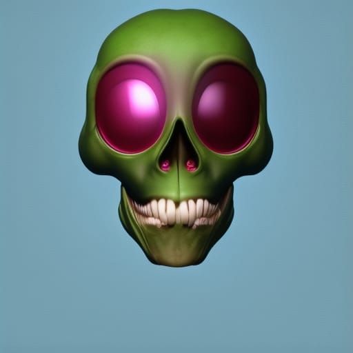 Alien skull emoji