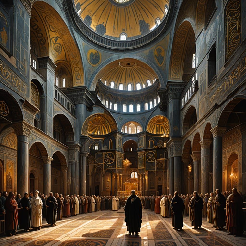 The Great Schism of 1054: A Tense Confrontation in Hagia Sop...