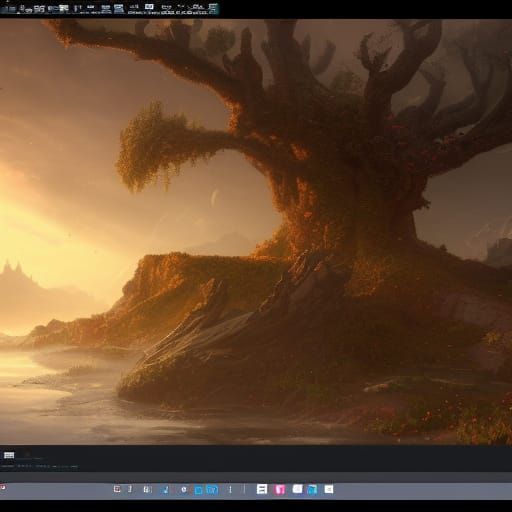 Fantastical Scene of Intricate Detail